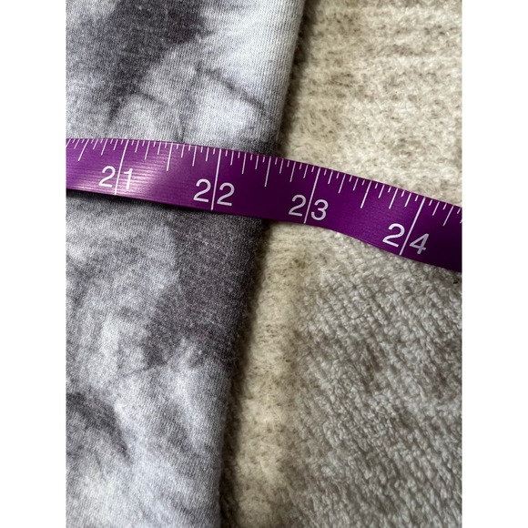 Dolled Up by F.A.N.G Lattice Back Cardigan Size S Gray White Tie Dyed - Picture 8 of 10